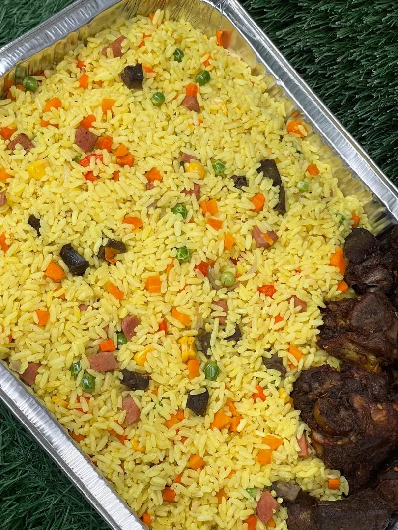 Fried Rice (Vegetable Rice) Tasty, colorful, and full of veggies Made fresh and delicious